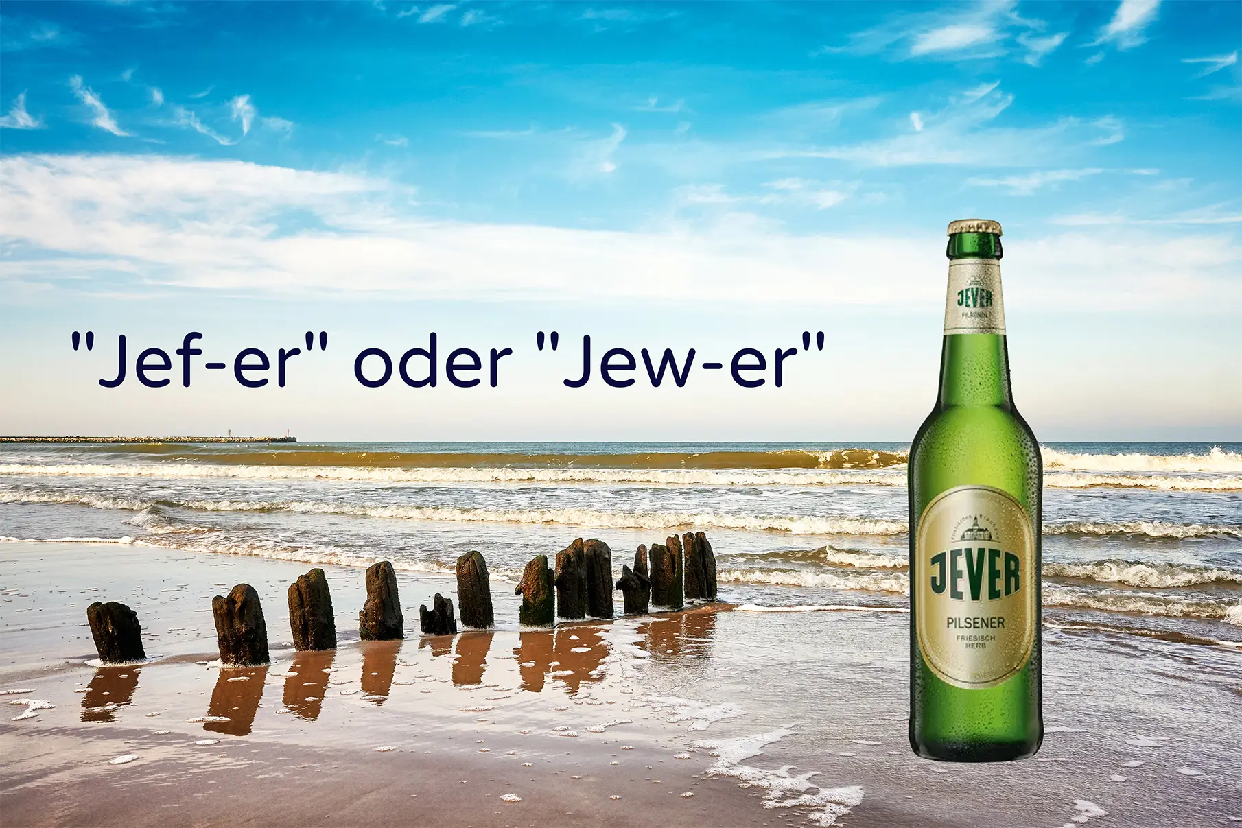 Jever Pils Agentur am Meer