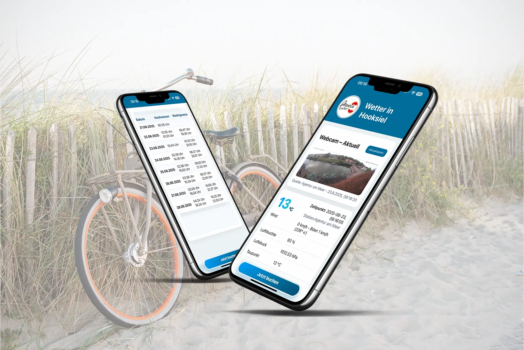Wetter App Agentur am Meer
